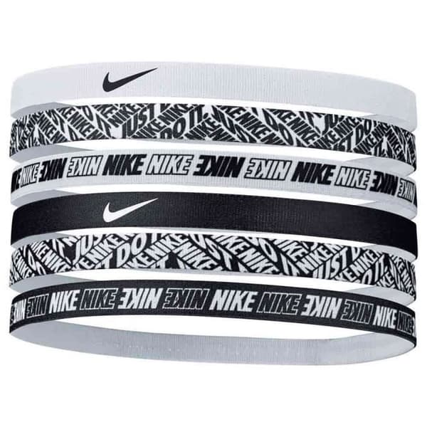 Nike 6PK Running Pannband - Vit/Svart - One Size