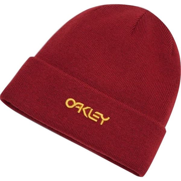 Oakley - FOS900256 - Beanie Keps med Logo B1B, Röd Järn, En Storlek Unisex
