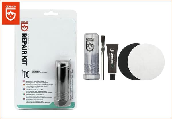 GEAR AID AQUASURE FD REPAIR KIT, lagningslappar neoprene, lim neoprene