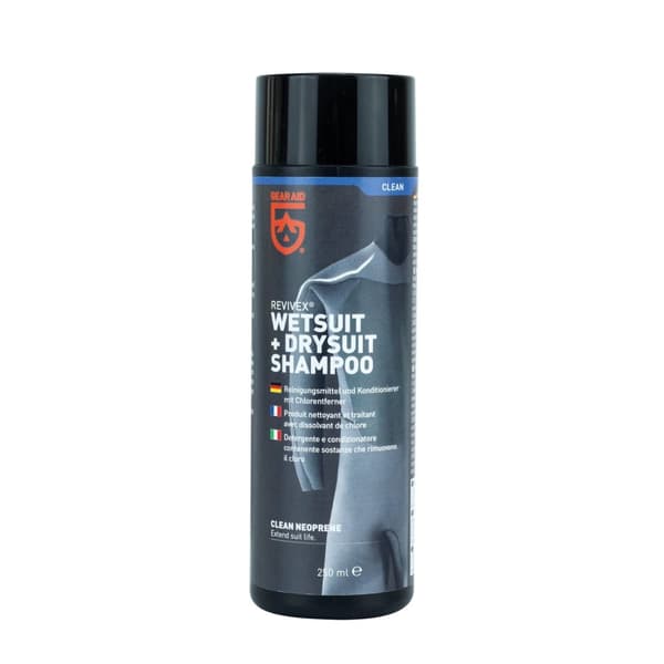 tvättmedel våtdräkt, tvättmedel neoprene, GEAR AID WET & DRYSUIT SHAMPOO 250 ml