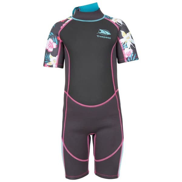 Trespass Childrens/Kids Posie Wetsuit Dark Grey 11-12 Years