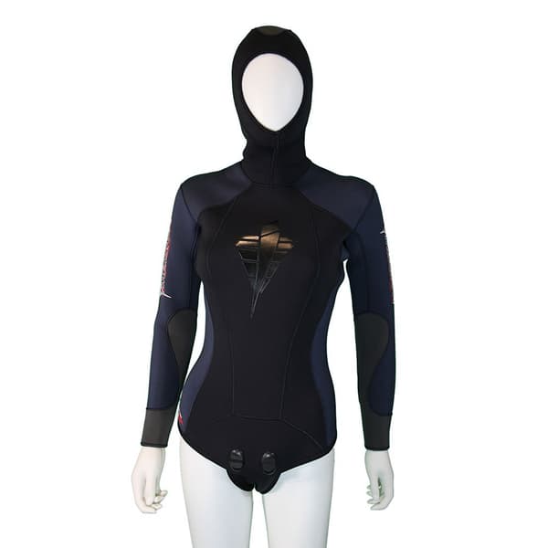 Imersion Spearfishing Kvindejakke Ewe 7 Mm Sort XS