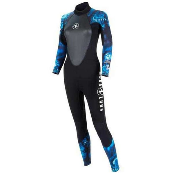 Aqualung Nainen Hydroflex Fs 1 Mm Musta,Harmaa 2XL