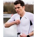 Miniatyrbillede 9 af 9: Huub Kortærmet Trisuit Anemoi 2 Sub22 Fl Hvid,Blå S Mand