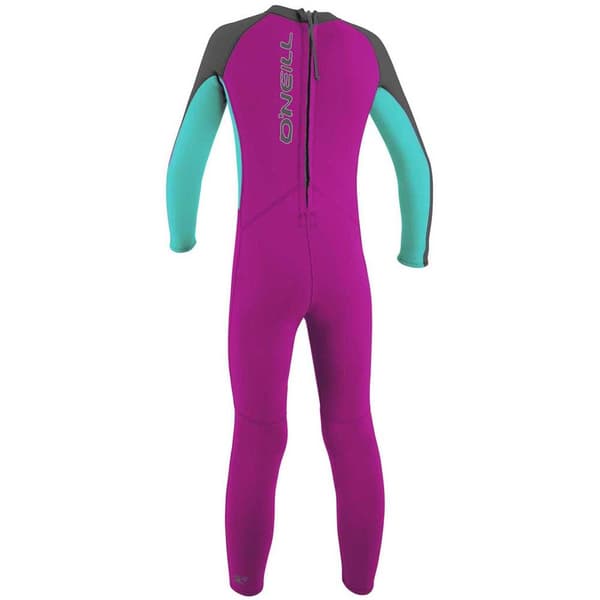 O´neill Wetsuits Rygg Zip Suit Girl Toddler Reactor Ii 2 Mm Rosa 6