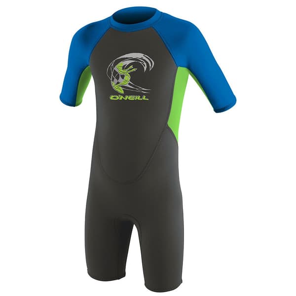 O´neill Wetsuits Ryg Zip Suit Junior Reactor Spring 2 Mm Blå,Sort 2