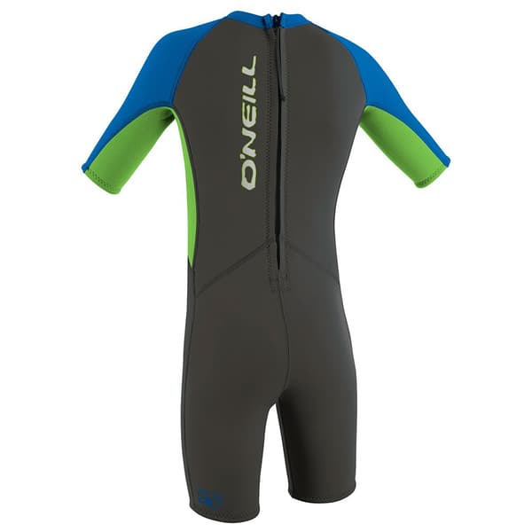 O´neill Wetsuits Rygg Zip Suit Junior Reactor Spring 2 Mm Blå,Svart 4