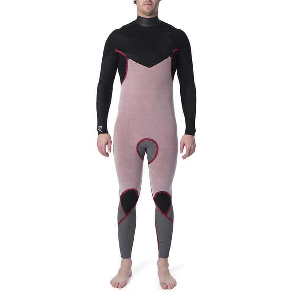 Rip Curl Bröstdragkedja Dawn Patrol 4/3 Mm Steamer Svart L