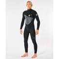 Pikkukuva 3 / 7: Rip Curl Flashbomb Heat Seeker Pitkähihainen Vetoketjullinen Märkäpuku 3/2 Mm Musta L