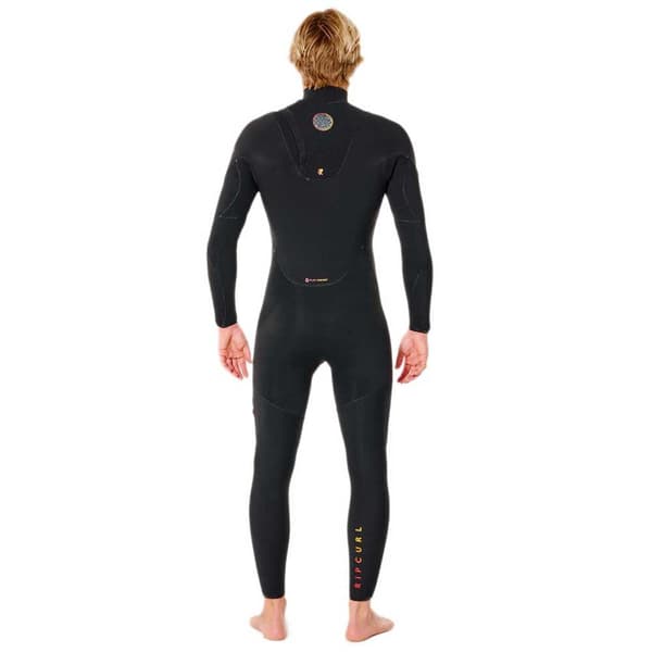 Rip Curl Flashbomb Heat Seeker Pitkähihainen Vetoketjullinen Märkäpuku 3/2 Mm Musta L