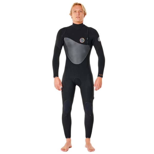 Rip Curl Flashbomb Heat Seeker Pitkähihainen Vetoketjullinen Märkäpuku 3/2 Mm Musta L