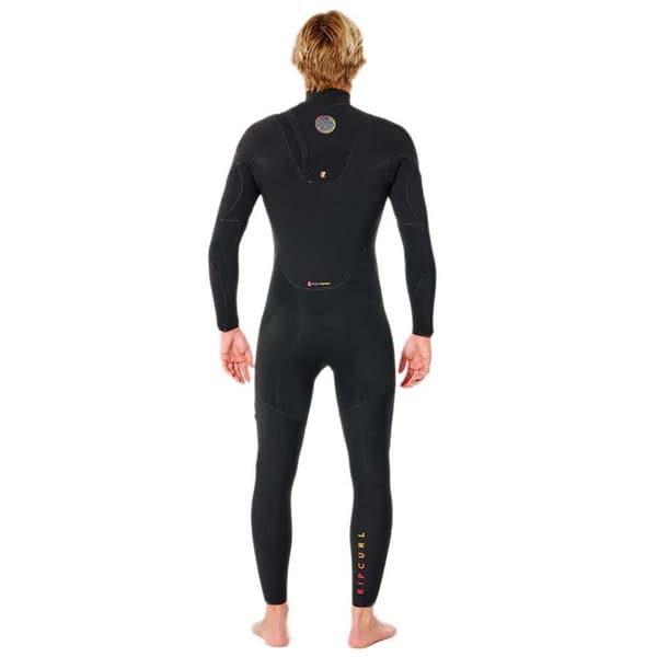 Rip Curl Flashbomb Heat Seeker Långärmad Free Zip Våtdräkt 4/3mm Svart L