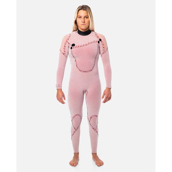 Rip Curl Flashbomb Heat Seeker Långärmad Free Zip Våtdräkt Kvinna 4/3 Mm Svart 4