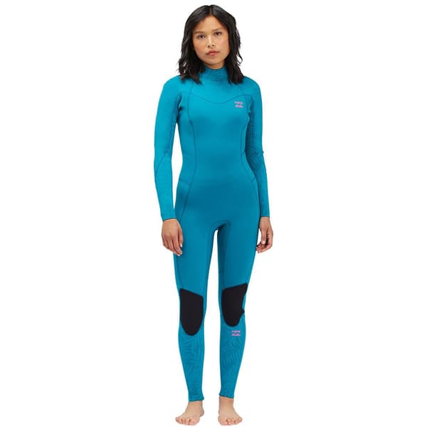 Billabong Kostym Med Kortärmad Dragkedja Baktill Synergy 3/2mm Blå 4