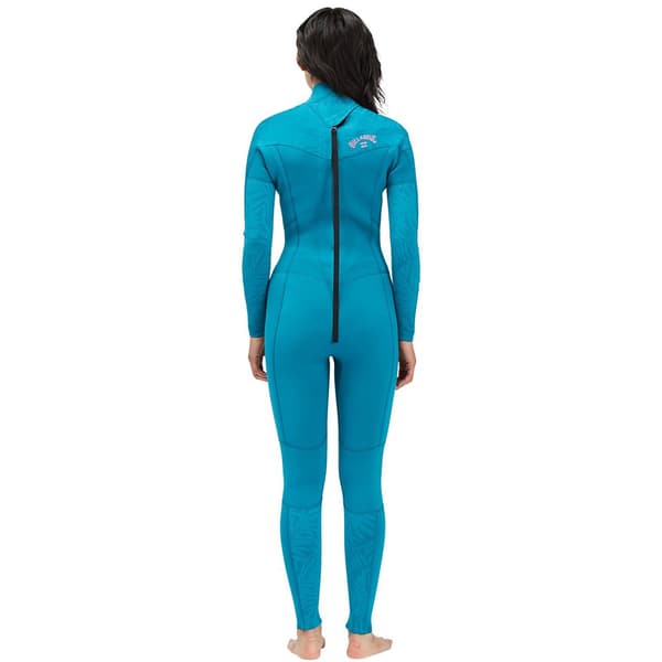 Billabong Kostym Med Kortärmad Dragkedja Baktill Synergy 3/2mm Blå 8