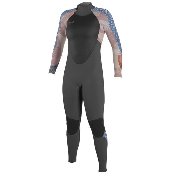 O´neill Wetsuits Langærmet Pigedragt Med Lynlås Bagpå Epic 4/3 Mm Grå 12 Years