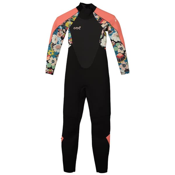 O´neill Wetsuits Långärmad Neoprenkostym Med Dragkedja Baktill Epic 4/3 Flerfärgad 14