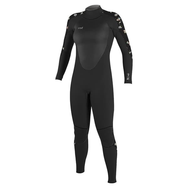 O´neill Wetsuits Långärmad Neoprenkostym Med Dragkedja Baktill Epic 5/4 Svart 6