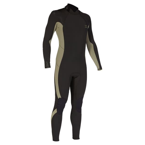 Billabong Långärmad Neoprenkostym Med Dragkedja Baktill 4/3 Mm Absolute Svart XL