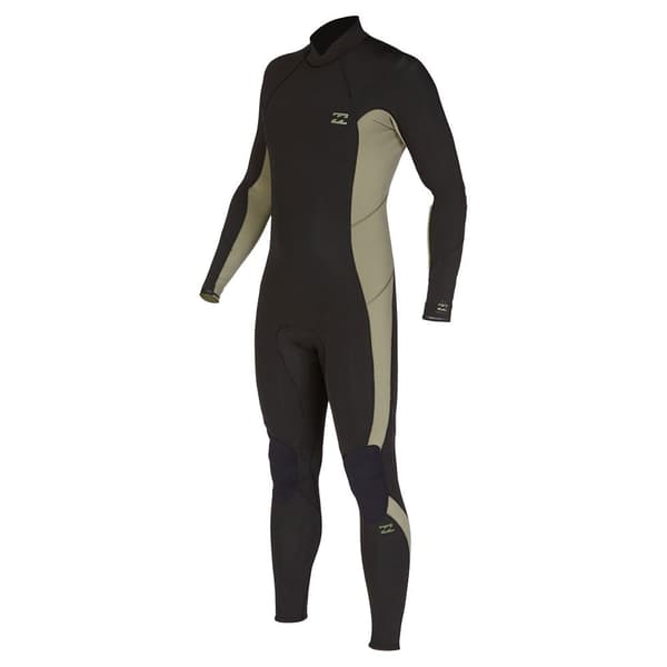 Billabong Långärmad Neoprenkostym Med Dragkedja Baktill 4/3 Mm Absolute Svart XL