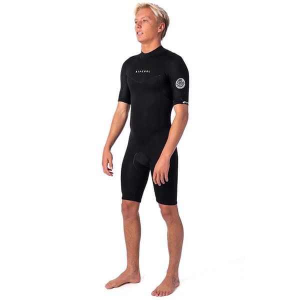 Rip Curl Lyhythihainen Takavetoketjullinen Neopreenipuku D Patrol 2 Mm Spring Musta S