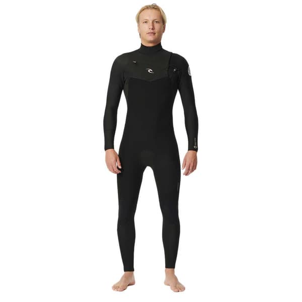 Rip Curl Langærmet Neoprendragt Med Brystlynlås Dawn Patrol 4/3 Mm Gb St Sort ST