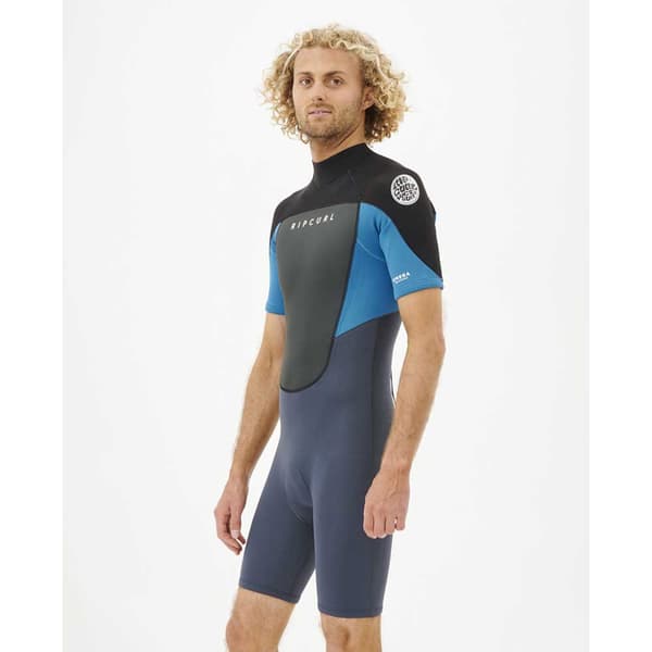 Rip Curl Kortærmet Dragt Med Lynlås Bagpå Omega 1.5mm Blå M