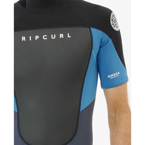 Rip Curl Kortærmet Dragt Med Lynlås Bagpå Omega 1.5mm Blå M