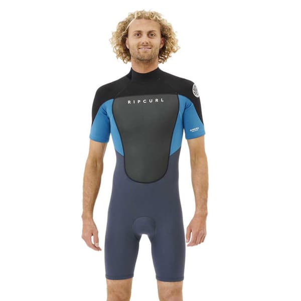 Rip Curl Kortærmet Dragt Med Lynlås Bagpå Omega 1.5mm Blå M