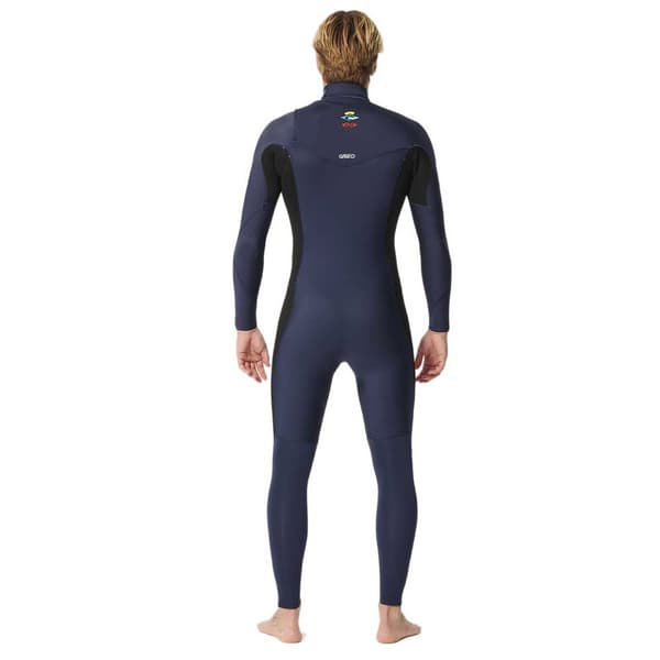 Rip Curl Langærmet Neoprendragt Med Brystlynlås Dawn Patrol 4/3 Mm Gb St Blå XL