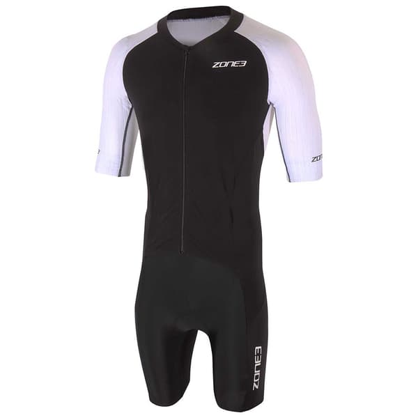 Zone3 Kortærmet Trisuit Lava Long Distance Aero Hvid,Sort M Mand
