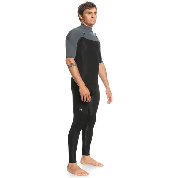 Quiksilver Kortärmad Neoprenkostym Med Dragkedja Everyday Sessions 2/2 Mm Svart S
