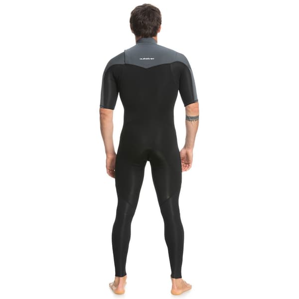 Quiksilver Kortärmad Neoprenkostym Med Dragkedja Everyday Sessions 2/2 Mm Svart S
