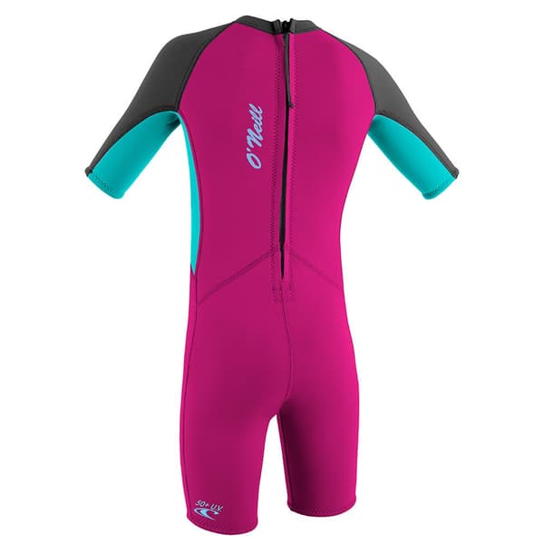 O´neill Wetsuits Ryg Zip Suit Junior Reactor Spring 2 Mm Rosa 6