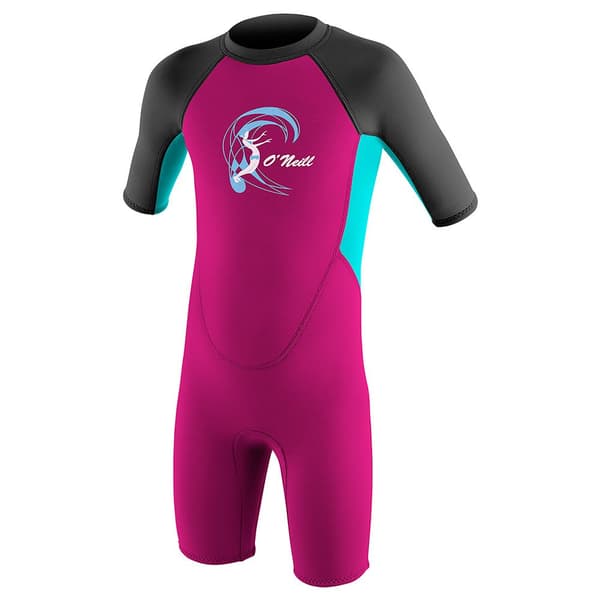 O´neill Wetsuits Ryg Zip Suit Junior Reactor Spring 2 Mm Rosa 6