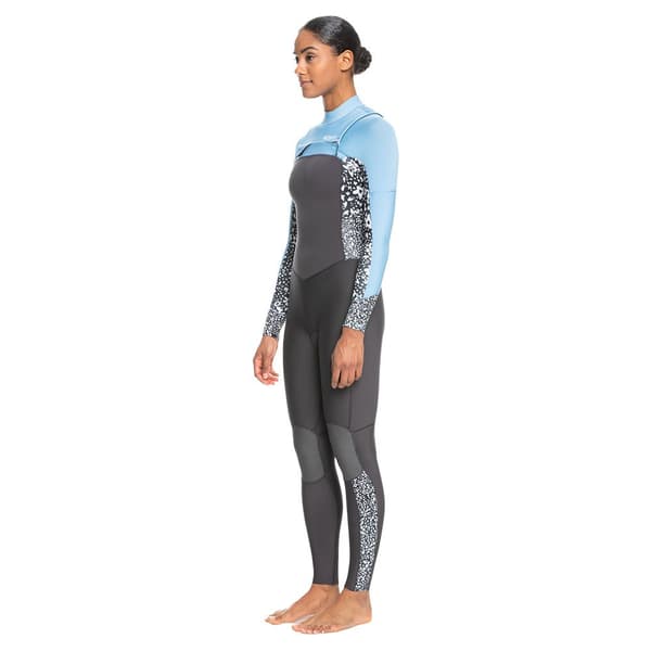 Roxy Pitkähihainen Edessä Vetoketjullinen Neopreenipuku 4/3 Mm Swell Series Harmaa 6