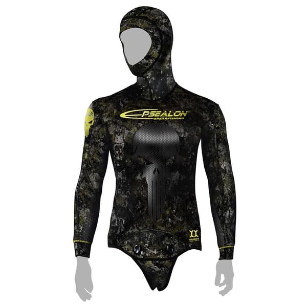 Epsealon Spearfishing Jakke Tactical Stealth 7 Mm Sort XS