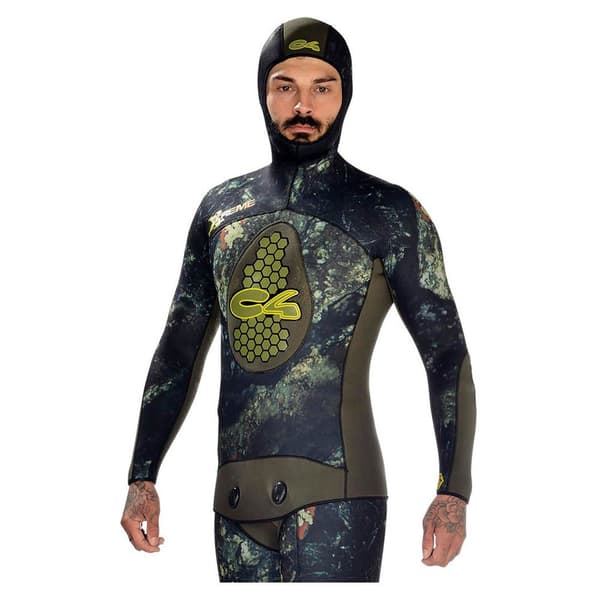 C4 Spearfishing Jakke Extreme 3 Mm Flerfarvet 2