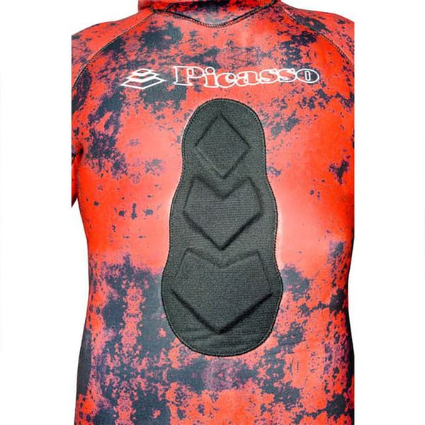 Picasso Spjutfiske Camo Blood 3 Mm Röd,Svart 2XL