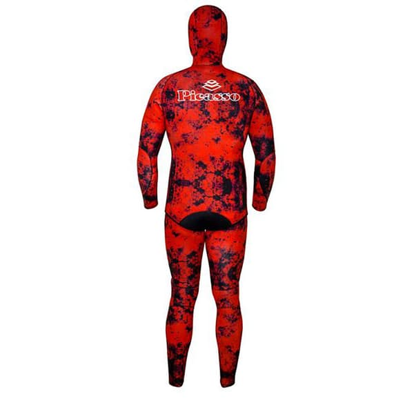 Picasso Spjutfiske Camo Blood 3 Mm Röd,Svart 2XL