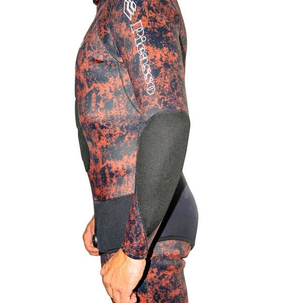 Picasso Med Hängslen Spearfishing Våtdräkt Kelp 3 Mm Röd 2XL