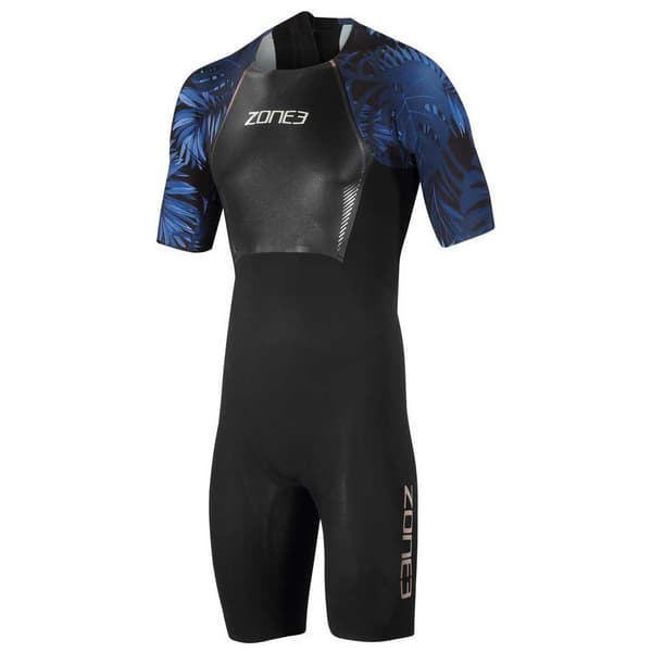 Zone3 Swimskin Kortærmet Blå,Sort M Mand