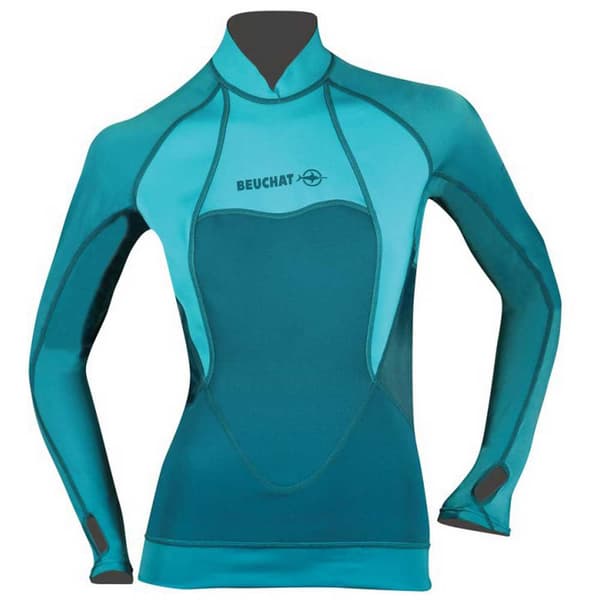 Beuchat Kvinde T-shirt Atoll 2 Mm Blå M