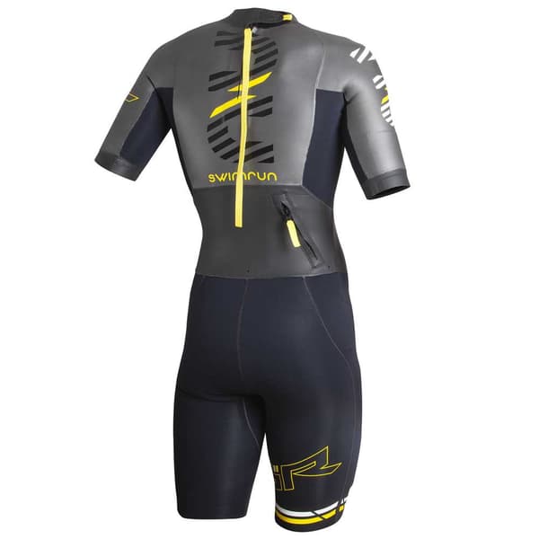 Nu Swimrun Kortærmet Trisuit Alligator Sr Sort M Kvinde