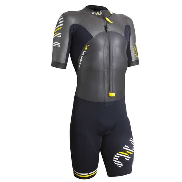Nu Swimrun Kortärmad Trisuit Alligator Sr Svart XL Kvinna
