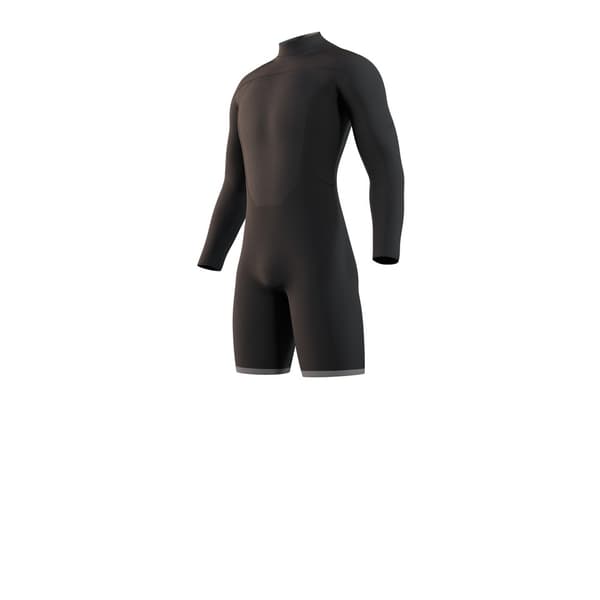 Mystic Longarm Shorty 3/2 Mm Bzip Flatlock Sort S Kvinde