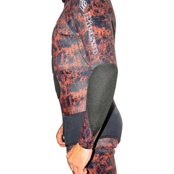 Picasso Med Hängslen Spearfishing Våtdräkt Kelp 7 Mm Röd 3XL