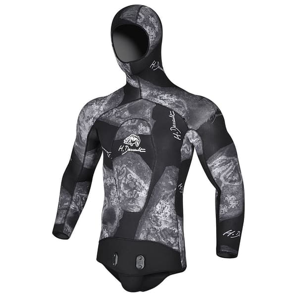 H.dessault By C4 Spearfishing Jacka Black Side 7 Mm Svart S