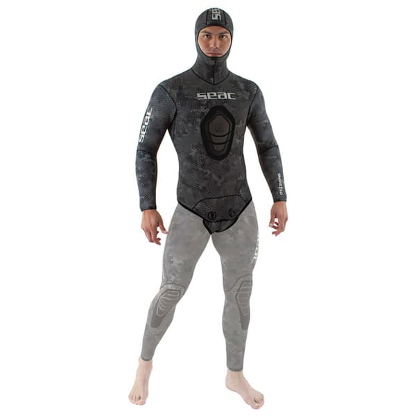 Seacsub Spearfishing Jakke Snake Camo 5 Mm Sort M