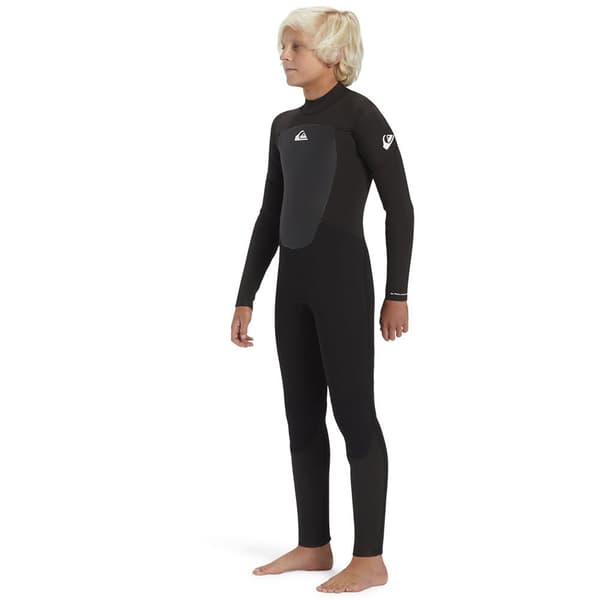 Quiksilver Långärmad Neoprenkostym Med Dragkedja Baktill 4/3 Mm Pro Svart 10 Years